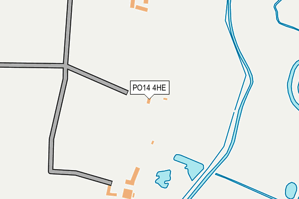 PO14 4HE map - OS OpenMap – Local (Ordnance Survey) PO14 4HE map - OS OpenMap – Local (Ordnance Survey)