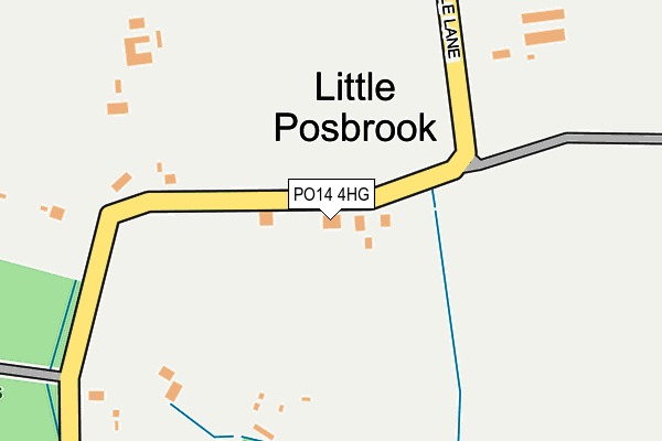 PO14 4HG map - OS OpenMap – Local (Ordnance Survey) PO14 4HG map - OS OpenMap – Local (Ordnance Survey)