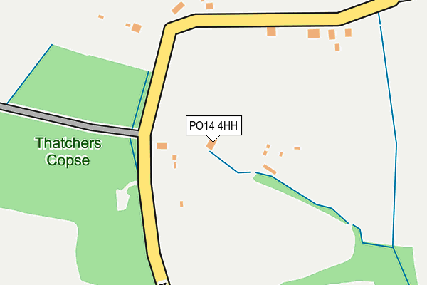 PO14 4HH map - OS OpenMap – Local (Ordnance Survey) PO14 4HH map - OS OpenMap – Local (Ordnance Survey)