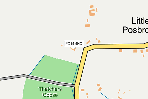 PO14 4HQ map - OS OpenMap – Local (Ordnance Survey) PO14 4HQ map - OS OpenMap – Local (Ordnance Survey)