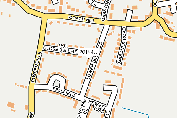 PO14 4JJ map - OS OpenMap – Local (Ordnance Survey) PO14 4JJ map - OS OpenMap – Local (Ordnance Survey)