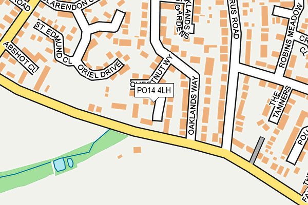 PO14 4LH map - OS OpenMap – Local (Ordnance Survey)