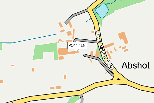 PO14 4LN map - OS OpenMap – Local (Ordnance Survey)