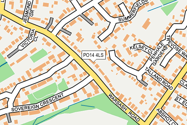 PO14 4LS map - OS OpenMap – Local (Ordnance Survey) PO14 4LS map - OS OpenMap – Local (Ordnance Survey)