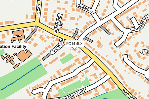 PO14 4LX map - OS OpenMap – Local (Ordnance Survey) PO14 4LX map - OS OpenMap – Local (Ordnance Survey)