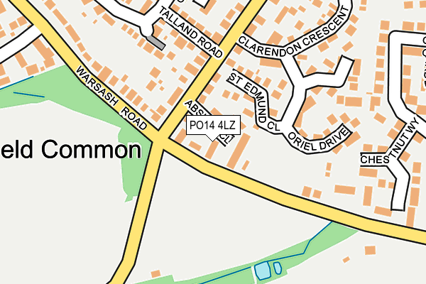 PO14 4LZ map - OS OpenMap – Local (Ordnance Survey) PO14 4LZ map - OS OpenMap – Local (Ordnance Survey)