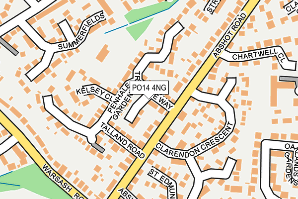 PO14 4NG map - OS OpenMap – Local (Ordnance Survey) PO14 4NG map - OS OpenMap – Local (Ordnance Survey)