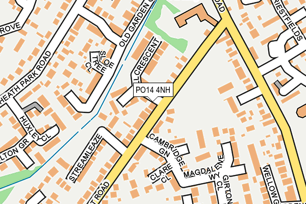 PO14 4NH map - OS OpenMap – Local (Ordnance Survey) PO14 4NH map - OS OpenMap – Local (Ordnance Survey)