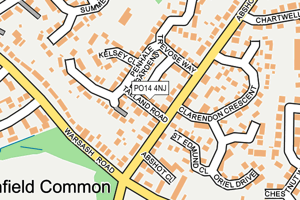 PO14 4NJ map - OS OpenMap – Local (Ordnance Survey) PO14 4NJ map - OS OpenMap – Local (Ordnance Survey)