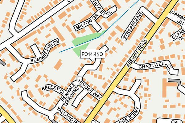 PO14 4NQ map - OS OpenMap – Local (Ordnance Survey)
