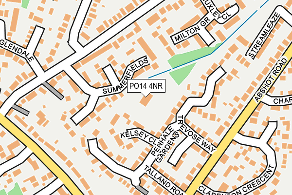 PO14 4NR map - OS OpenMap – Local (Ordnance Survey) PO14 4NR map - OS OpenMap – Local (Ordnance Survey)