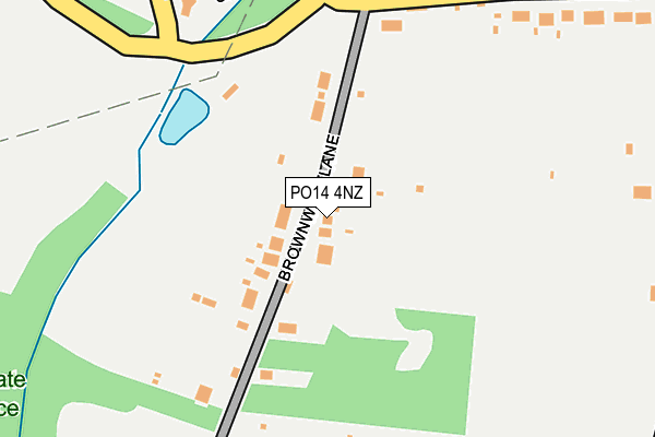 PO14 4NZ map - OS OpenMap – Local (Ordnance Survey) PO14 4NZ map - OS OpenMap – Local (Ordnance Survey)