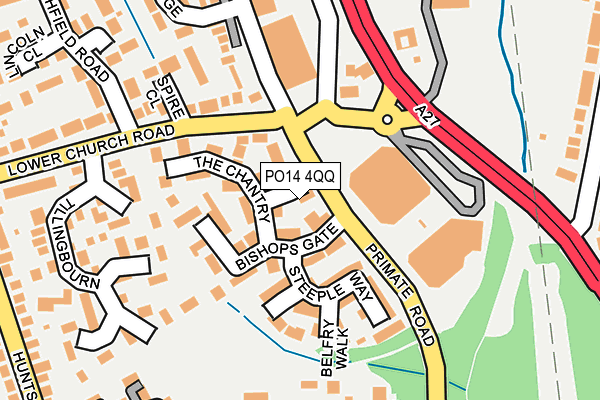 PO14 4QQ map - OS OpenMap – Local (Ordnance Survey) PO14 4QQ map - OS OpenMap – Local (Ordnance Survey)