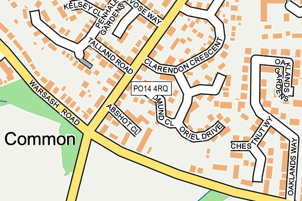 PO14 4RQ map - OS OpenMap – Local (Ordnance Survey) PO14 4RQ map - OS OpenMap – Local (Ordnance Survey)