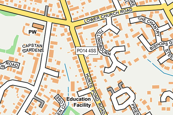 PO14 4SS map - OS OpenMap – Local (Ordnance Survey) PO14 4SS map - OS OpenMap – Local (Ordnance Survey)