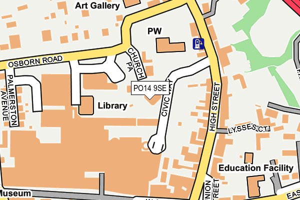 PO14 9SE map - OS OpenMap – Local (Ordnance Survey) PO14 9SE map - OS OpenMap – Local (Ordnance Survey)