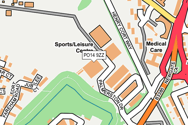 PO14 9ZZ map - OS OpenMap – Local (Ordnance Survey) PO14 9ZZ map - OS OpenMap – Local (Ordnance Survey)