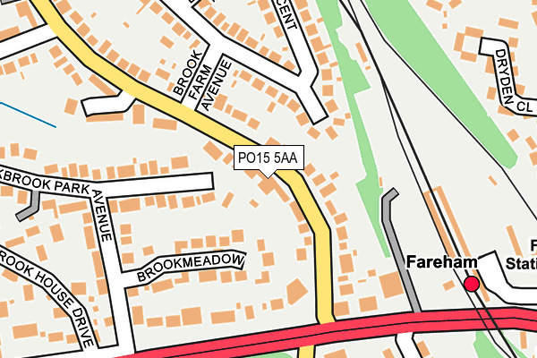 PO15 5AA map - OS OpenMap – Local (Ordnance Survey) PO15 5AA map - OS OpenMap – Local (Ordnance Survey)