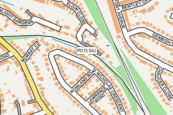 PO15 5AJ map - OS OpenMap – Local (Ordnance Survey) PO15 5AJ map - OS OpenMap – Local (Ordnance Survey)