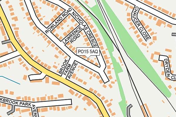 PO15 5AQ map - OS OpenMap – Local (Ordnance Survey) PO15 5AQ map - OS OpenMap – Local (Ordnance Survey)