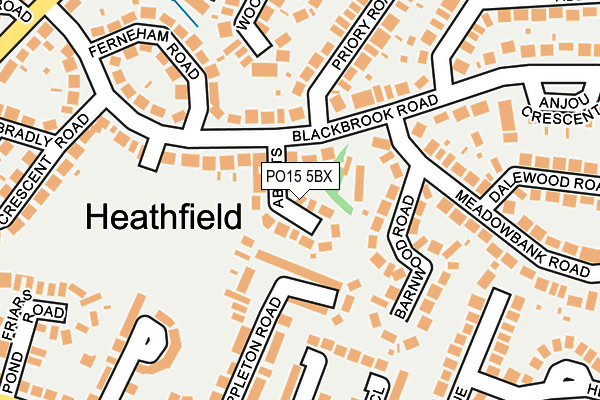 PO15 5BX map - OS OpenMap – Local (Ordnance Survey) PO15 5BX map - OS OpenMap – Local (Ordnance Survey)