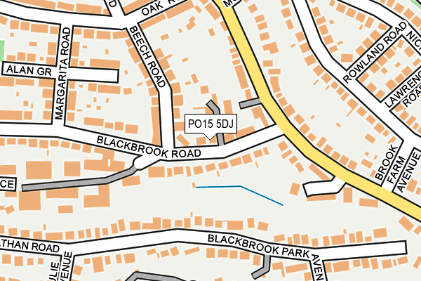 PO15 5DJ map - OS OpenMap – Local (Ordnance Survey) PO15 5DJ map - OS OpenMap – Local (Ordnance Survey)
