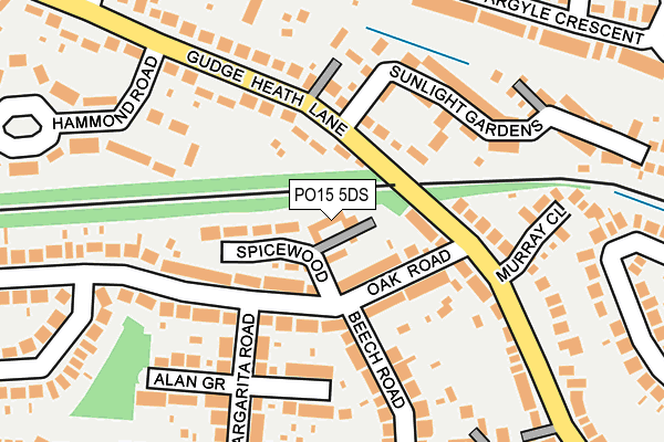 PO15 5DS map - OS OpenMap – Local (Ordnance Survey) PO15 5DS map - OS OpenMap – Local (Ordnance Survey)
