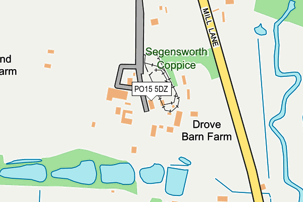 PO15 5DZ map - OS OpenMap – Local (Ordnance Survey) PO15 5DZ map - OS OpenMap – Local (Ordnance Survey)