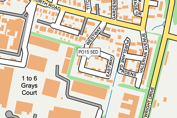 PO15 5ED map - OS OpenMap – Local (Ordnance Survey) PO15 5ED map - OS OpenMap – Local (Ordnance Survey)