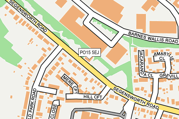 PO15 5EJ map - OS OpenMap – Local (Ordnance Survey) PO15 5EJ map - OS OpenMap – Local (Ordnance Survey)