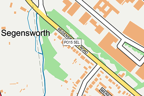 PO15 5EL map - OS OpenMap – Local (Ordnance Survey) PO15 5EL map - OS OpenMap – Local (Ordnance Survey)
