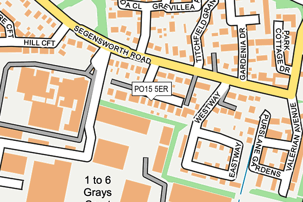 PO15 5ER map - OS OpenMap – Local (Ordnance Survey) PO15 5ER map - OS OpenMap – Local (Ordnance Survey)