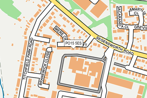 PO15 5ES map - OS OpenMap – Local (Ordnance Survey) PO15 5ES map - OS OpenMap – Local (Ordnance Survey)