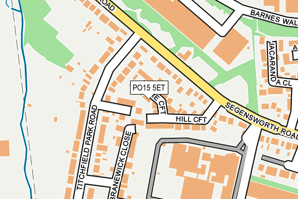 PO15 5ET map - OS OpenMap – Local (Ordnance Survey) PO15 5ET map - OS OpenMap – Local (Ordnance Survey)