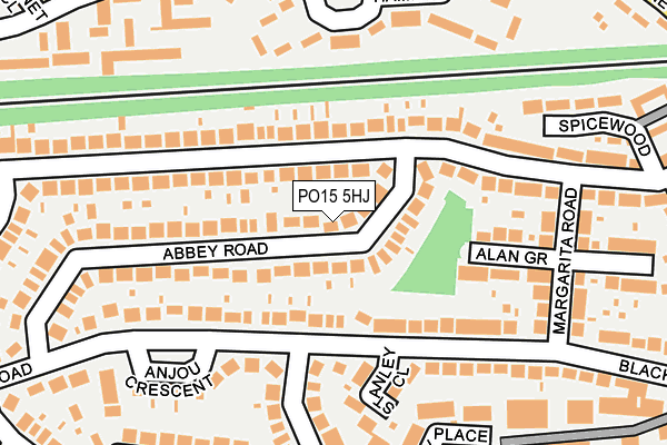PO15 5HJ map - OS OpenMap – Local (Ordnance Survey) PO15 5HJ map - OS OpenMap – Local (Ordnance Survey)