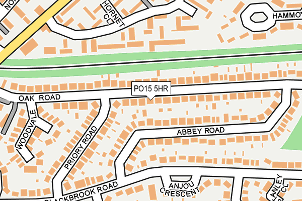 PO15 5HR map - OS OpenMap – Local (Ordnance Survey) PO15 5HR map - OS OpenMap – Local (Ordnance Survey)