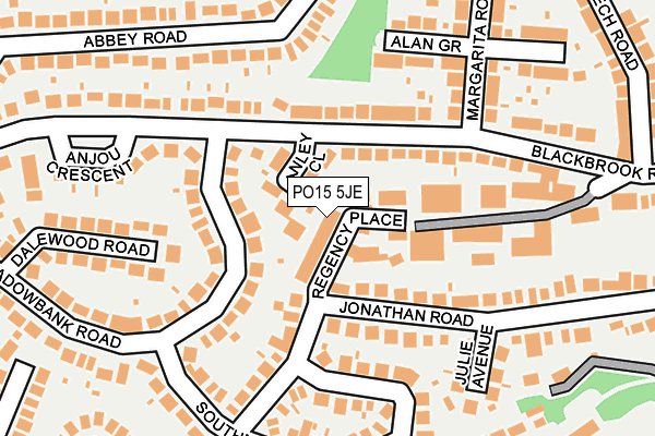 PO15 5JE map - OS OpenMap – Local (Ordnance Survey) PO15 5JE map - OS OpenMap – Local (Ordnance Survey)