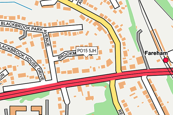 PO15 5JH map - OS OpenMap – Local (Ordnance Survey) PO15 5JH map - OS OpenMap – Local (Ordnance Survey)