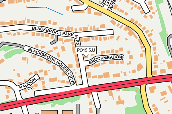 PO15 5JJ map - OS OpenMap – Local (Ordnance Survey) PO15 5JJ map - OS OpenMap – Local (Ordnance Survey)