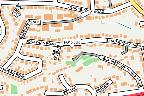 PO15 5JR map - OS OpenMap – Local (Ordnance Survey) PO15 5JR map - OS OpenMap – Local (Ordnance Survey)