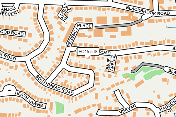 PO15 5JS map - OS OpenMap – Local (Ordnance Survey) PO15 5JS map - OS OpenMap – Local (Ordnance Survey)