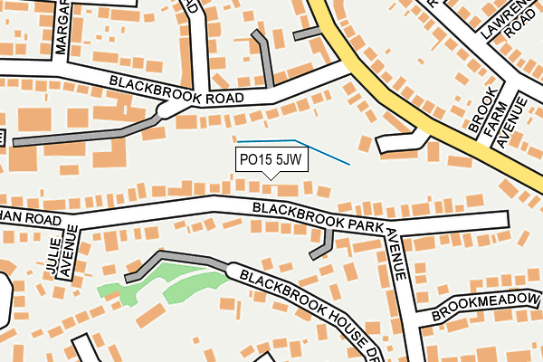 PO15 5JW map - OS OpenMap – Local (Ordnance Survey) PO15 5JW map - OS OpenMap – Local (Ordnance Survey)