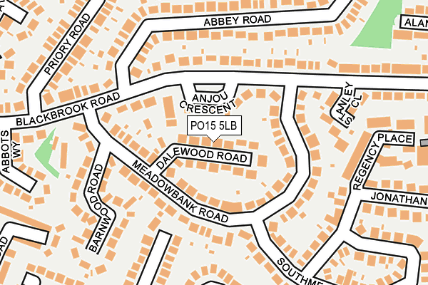 PO15 5LB map - OS OpenMap – Local (Ordnance Survey) PO15 5LB map - OS OpenMap – Local (Ordnance Survey)