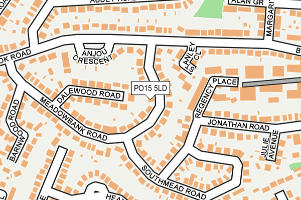 PO15 5LD map - OS OpenMap – Local (Ordnance Survey) PO15 5LD map - OS OpenMap – Local (Ordnance Survey)