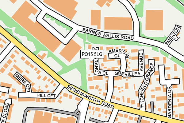 PO15 5LG map - OS OpenMap – Local (Ordnance Survey) PO15 5LG map - OS OpenMap – Local (Ordnance Survey)