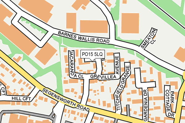 PO15 5LQ map - OS OpenMap – Local (Ordnance Survey) PO15 5LQ map - OS OpenMap – Local (Ordnance Survey)