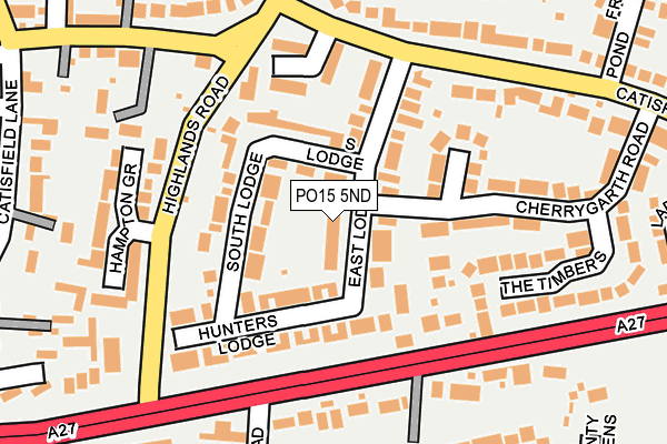 PO15 5ND map - OS OpenMap – Local (Ordnance Survey) PO15 5ND map - OS OpenMap – Local (Ordnance Survey)