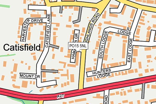 PO15 5NL map - OS OpenMap – Local (Ordnance Survey) PO15 5NL map - OS OpenMap – Local (Ordnance Survey)