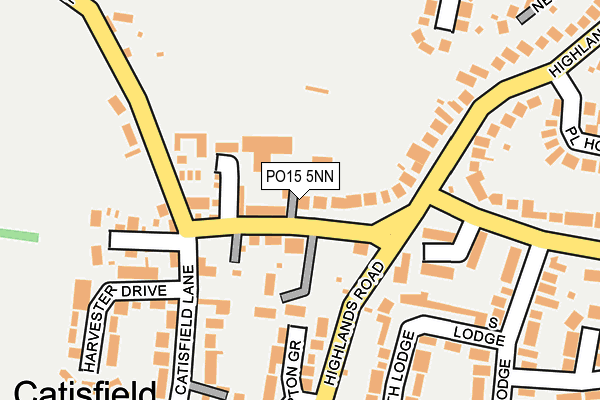 PO15 5NN map - OS OpenMap – Local (Ordnance Survey) PO15 5NN map - OS OpenMap – Local (Ordnance Survey)