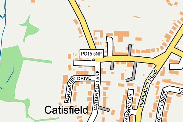 PO15 5NP map - OS OpenMap – Local (Ordnance Survey) PO15 5NP map - OS OpenMap – Local (Ordnance Survey)